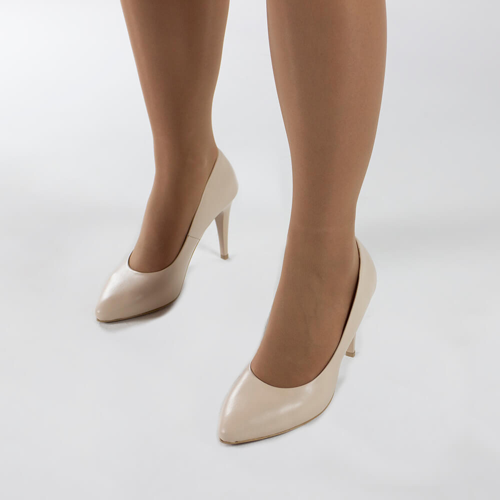 Szpilki nude (cielisty) 10cm - Image 9
